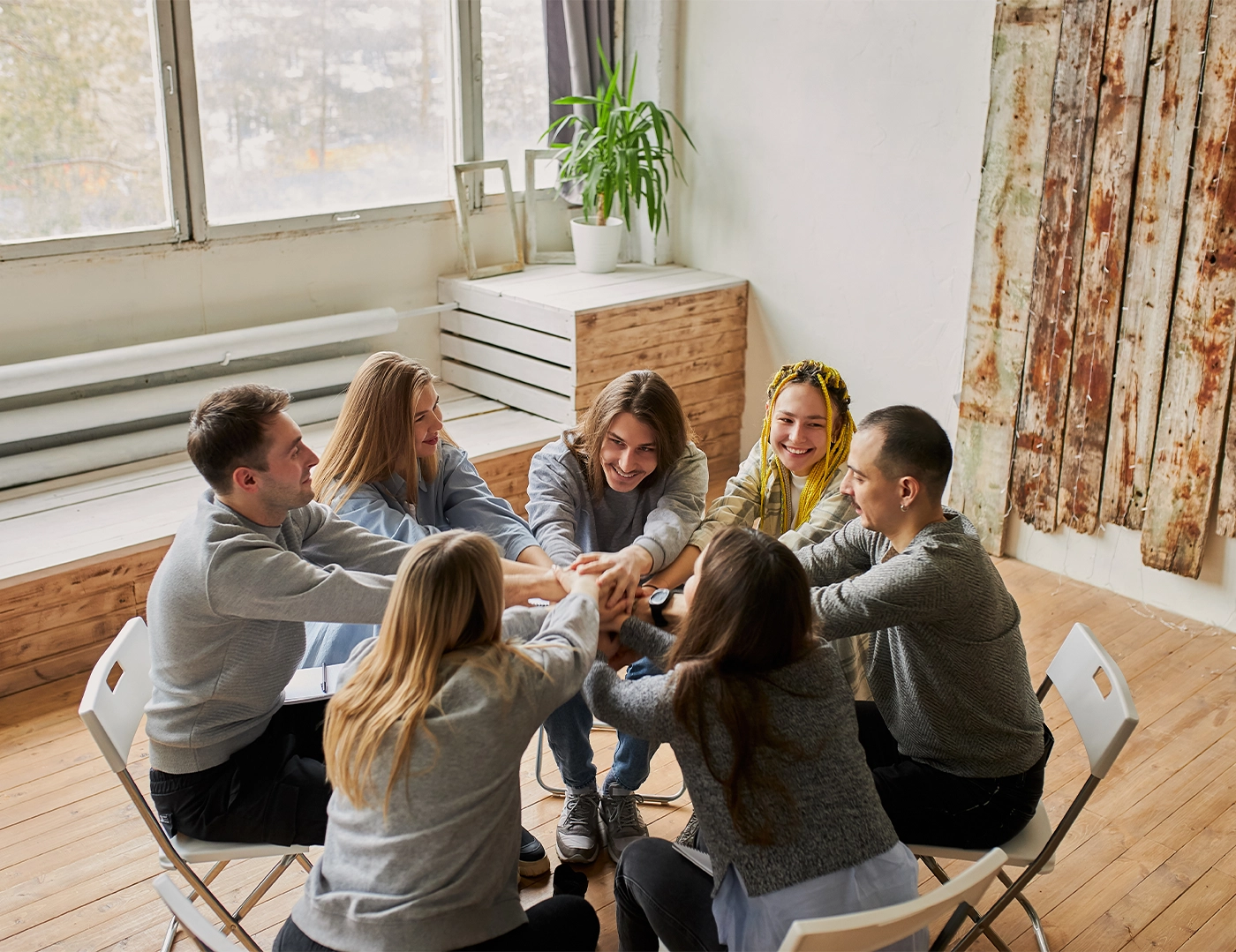 experience life without alcohol addiction,people gathered to talk and discuss alcohol rehab. hopelessness, help, support, anonymous alcoholics concept