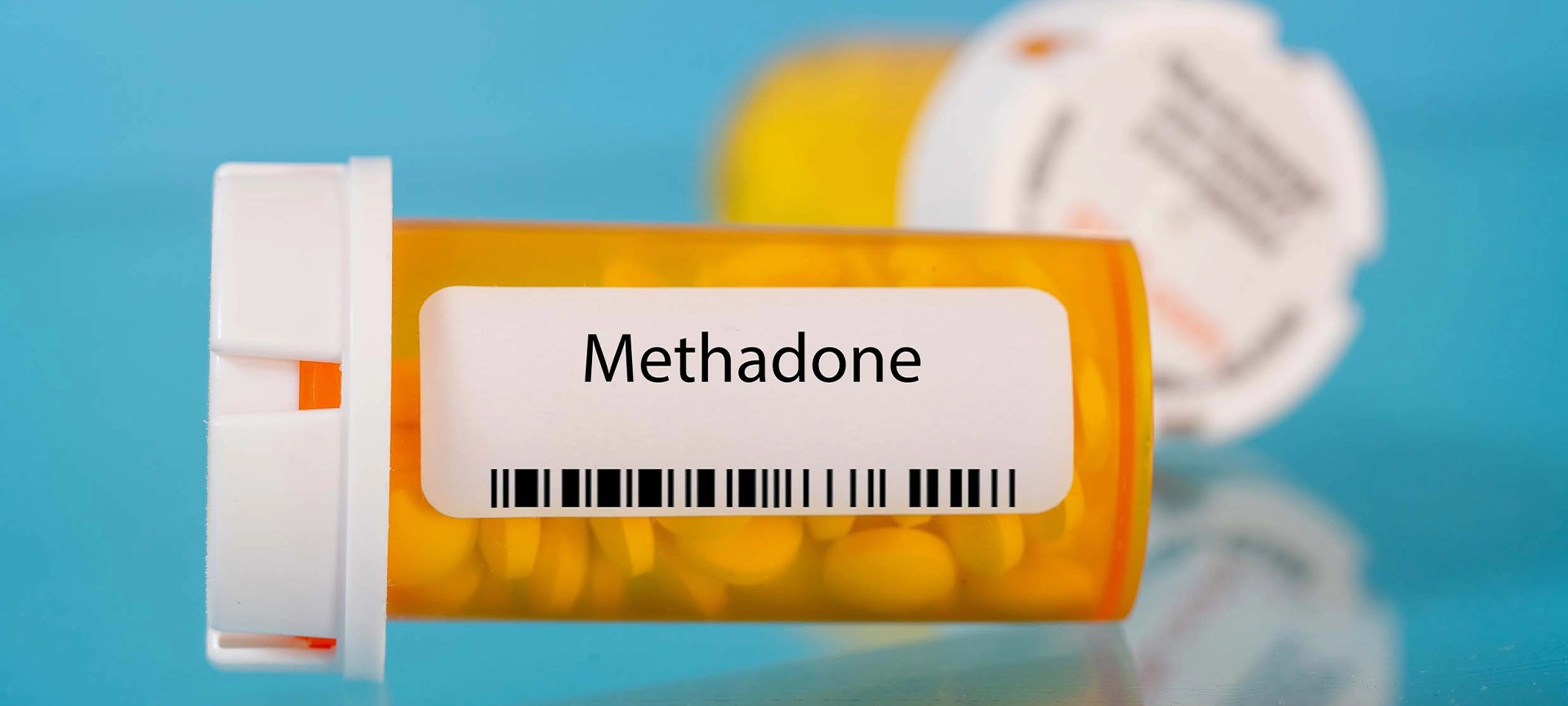 Methadone. Methadone pills in RX prescription drug bottle